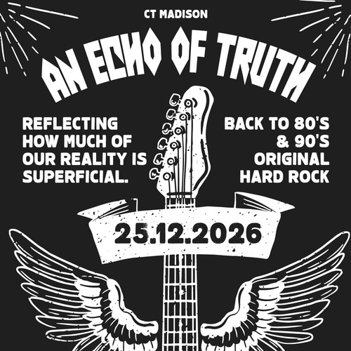 Hard rock music album cover design