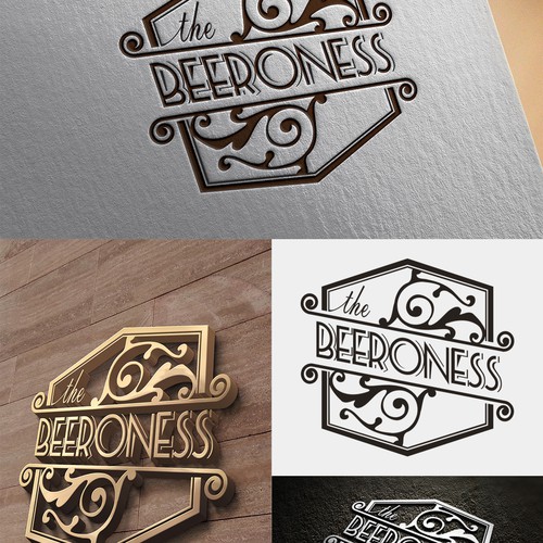 Create a captivating logo for The Beeroness (www.thebeeroness.com)