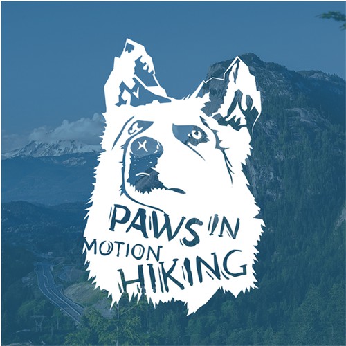 Logo for hiking with dogs