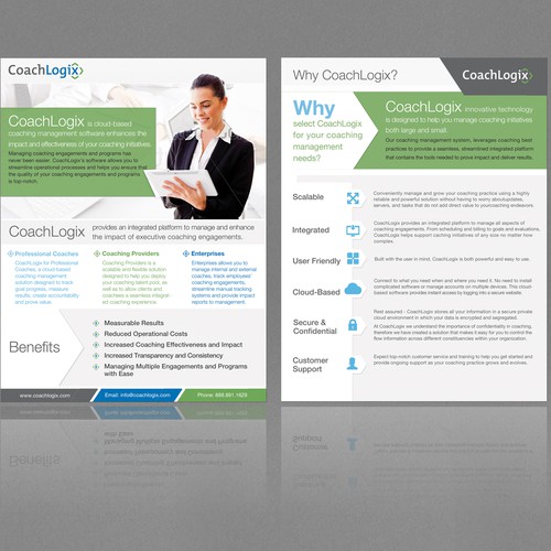 CoachLogix needs a new brochure design