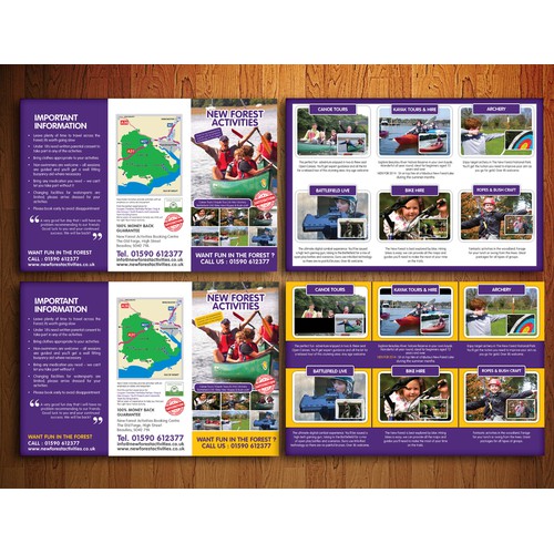 Activities Flyer for New Forest Activities