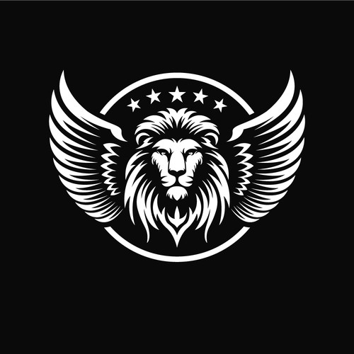 Lion head with Eagle wings