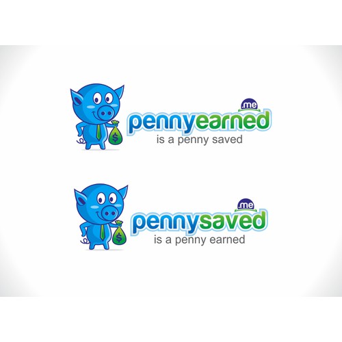 Professional but fun logo for pennysaved.me