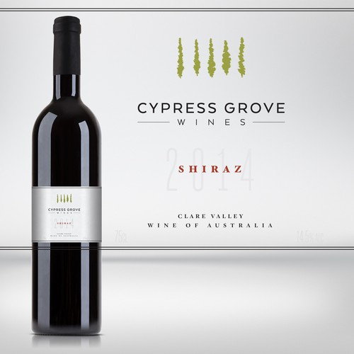 Cypress Groves wine label