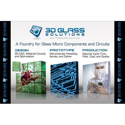 3D Glass Solutions Booth Graphic