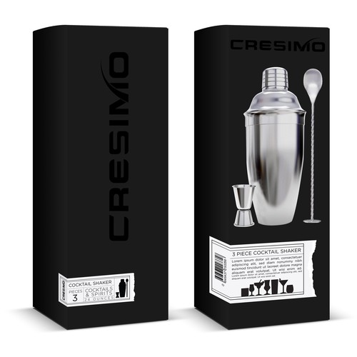 Cresimo 3 Piece Shaker Kit