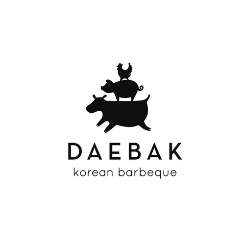 Fun Logo for Korean Barbeque, DAEBAK!