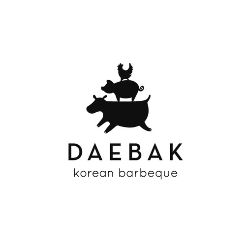 Fun Logo for Korean Barbeque, DAEBAK!