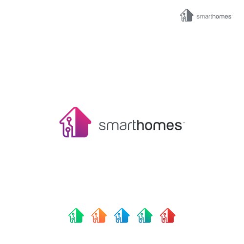 Smart Homes Logo Design