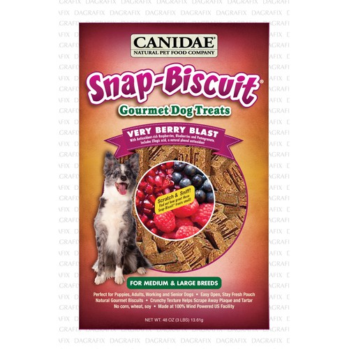 Re-design Packaging for Canidae Natural Dog Treats