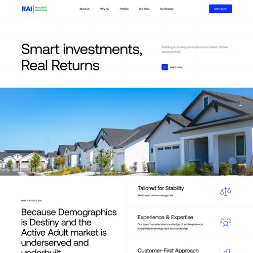 Real Asset Industries | Squarespace Website Design for a Real Estate Holding Company