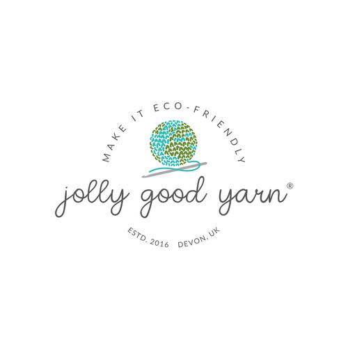 Eco-friendly yarn brand logo