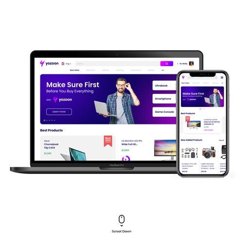 Yozoon Web Design Concept