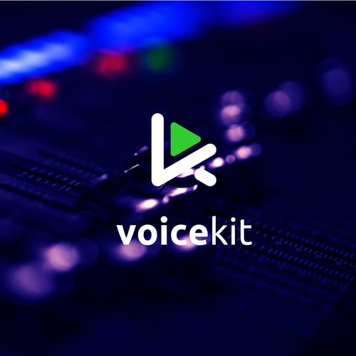 modern/abstract logo for our new AI powered voice over & narration startup