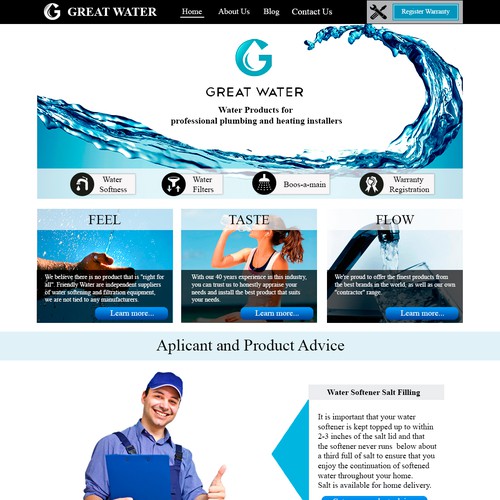 Great Water website