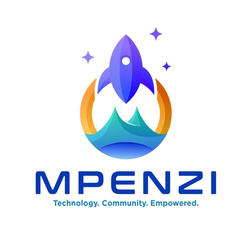 Negative space logo for Mpenzi