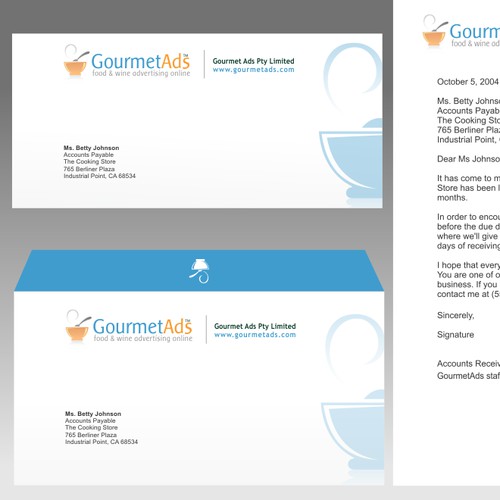 Stationery for Global Food Advertising Company