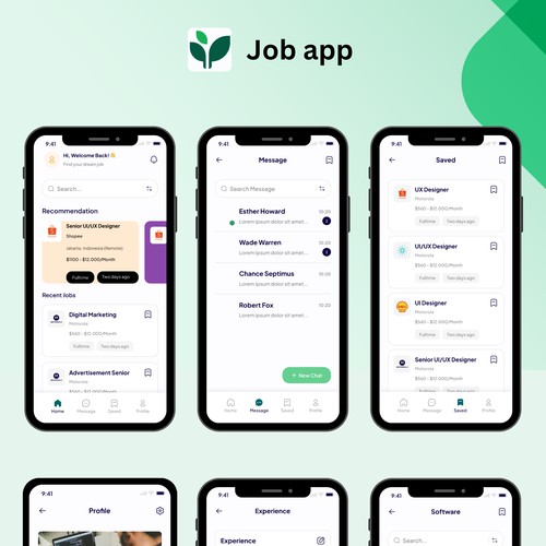 Job app design