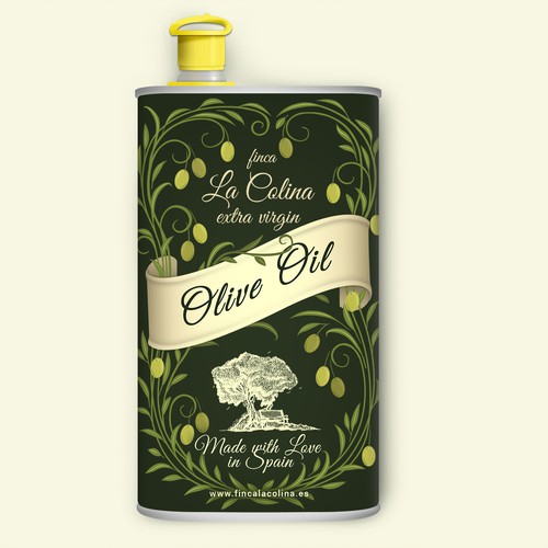 Label design for organic Olive oil.