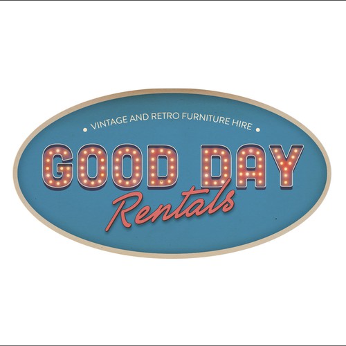 Portray vintage industrial cool for vintage/retro furniture hire company
