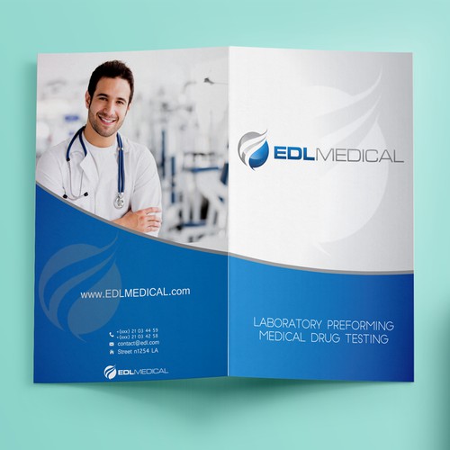 Elegant, professional Presentation Folder designed for EDL Medical.