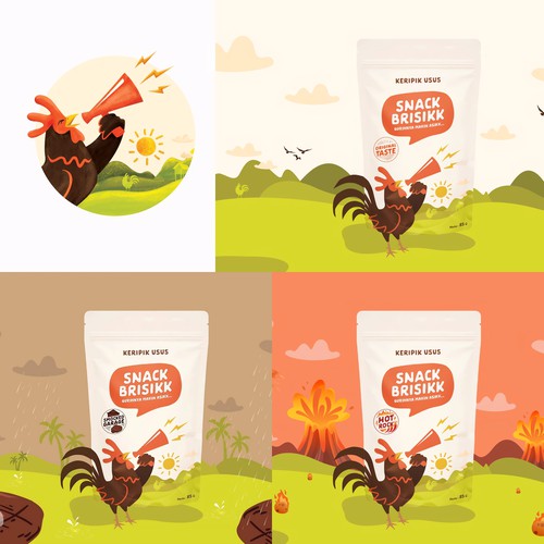Logo & Packaging Chicken Intestine Chips