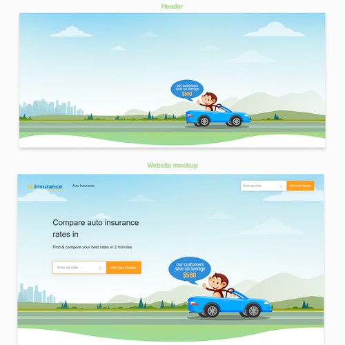  Insurance Site Header illustration