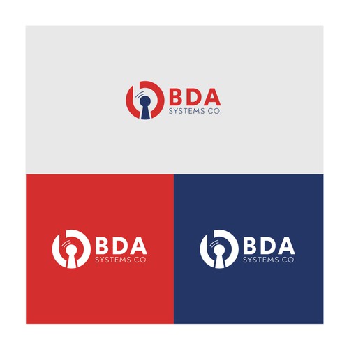 Logo concept with b for bda systems co