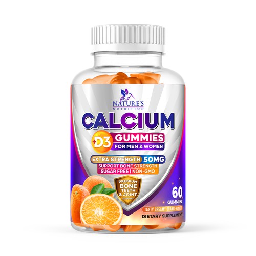 NATURE'S NUTRITION CALCIUM D3 GUMMIES 