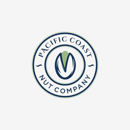 Simplistic Logo Design Pacific Coast Nut Company