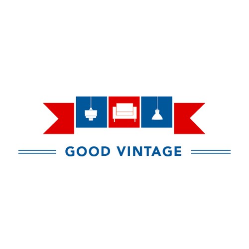 Vintage logo for mid century modern furniture store