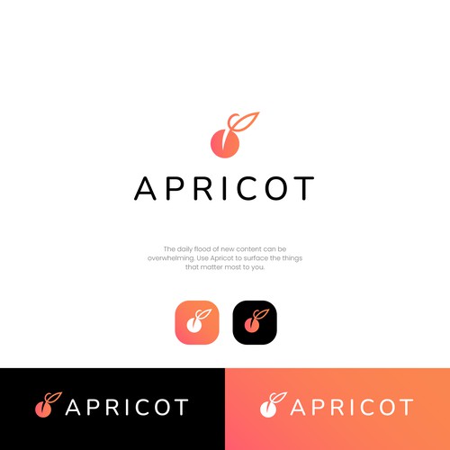 Apricot logo design