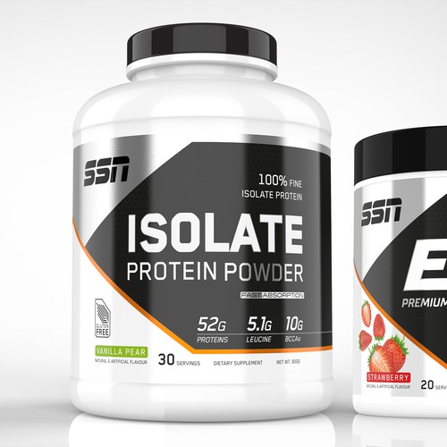SSN ISOLATE PROTEIN & EAA SUPPLEMENT PACKAGING