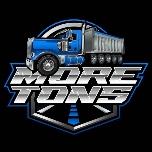 Trucking Logo for More Tons LLC