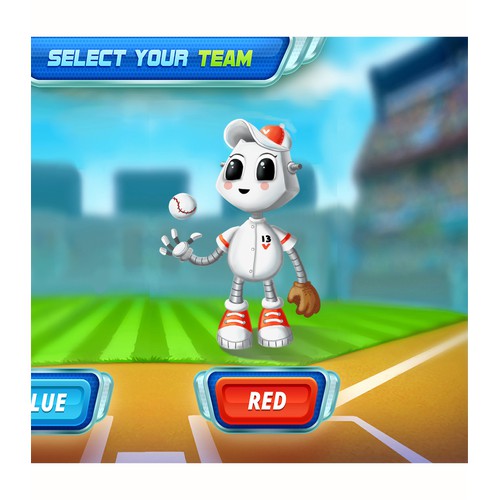 Baseball characters for a Japanese augmented reality app