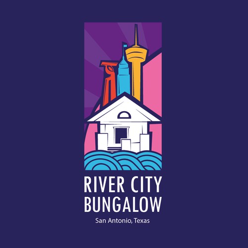 logo concept for the River City Bungalow