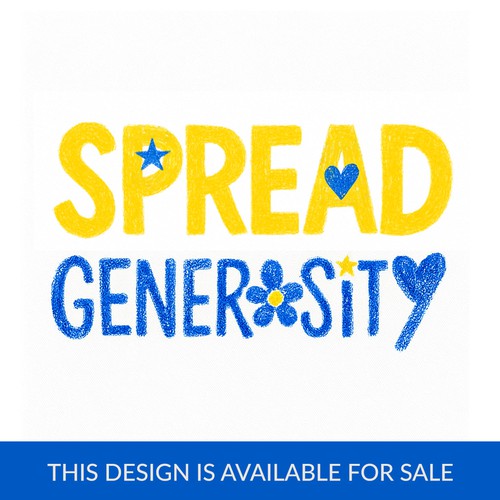Spread Generosity – Kindness Campaign T-Shirt Design (This Design Is Available For Sale) 