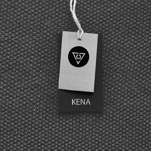 minimalistic & abstract logo for 'kena'- a yoga clothing and apparel company
