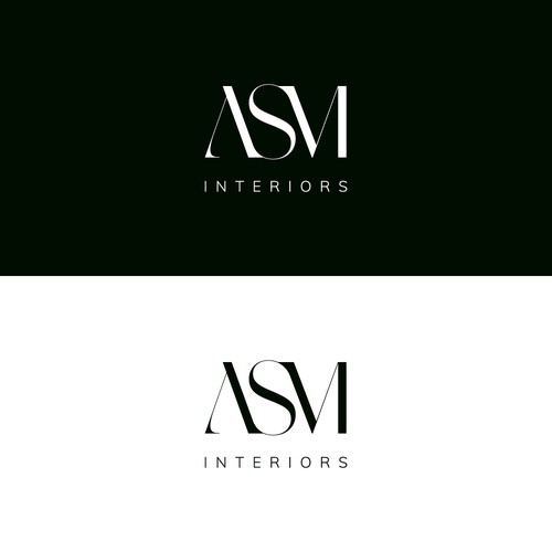 Logo design for the luxury interior design firm «ASM Interiors »