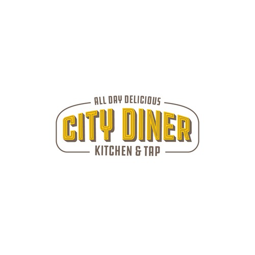 City Diner Kitchen & Tap Logo Design