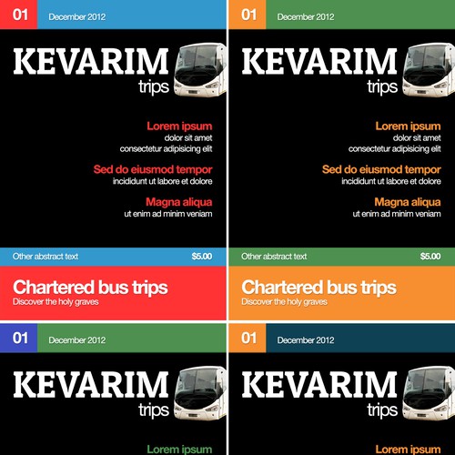 New magazine cover wanted for Kevarim trips