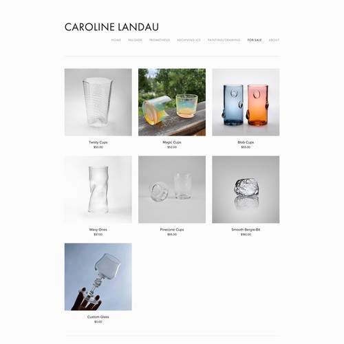 Caroline Landau Ecommerce Design