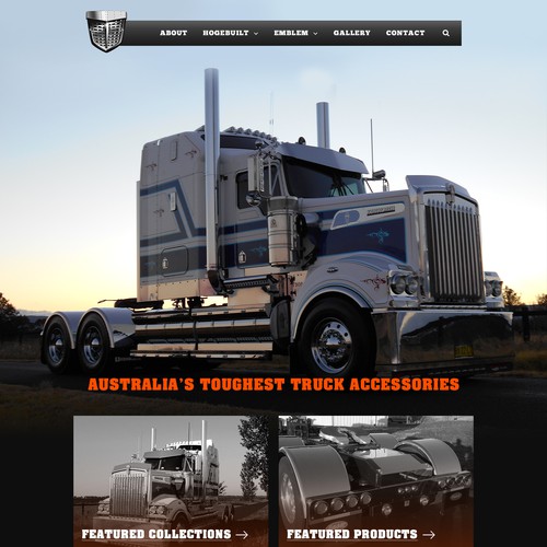 Redesign premium custom truck parts website to have attitude and passion