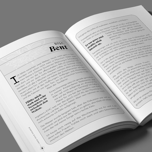 Book interior layout