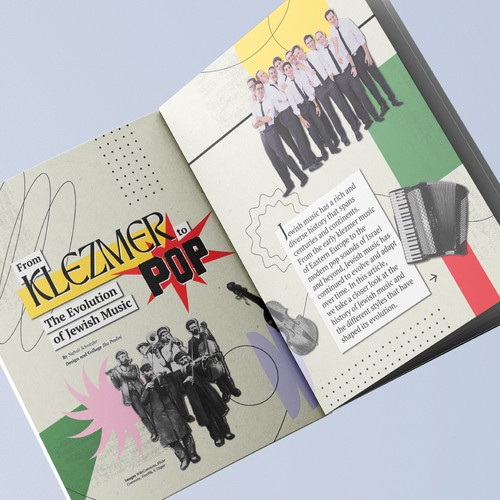 Layout design for magazine