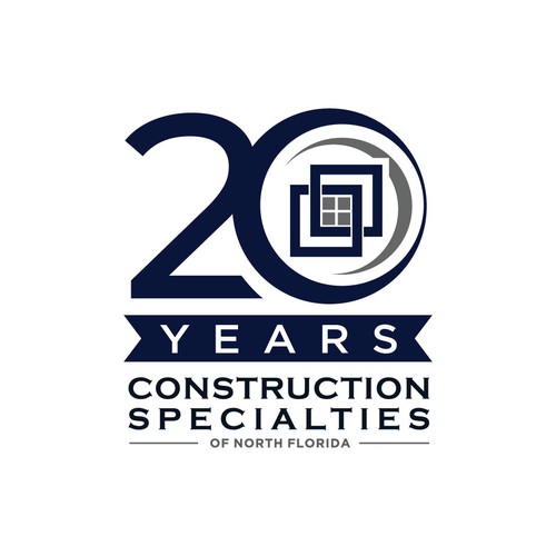 Logo for 20 years Construction Specialties of North Florida