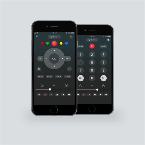 Digital Remote UI Design