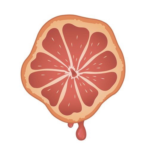 Vector illustration of grapefruit.