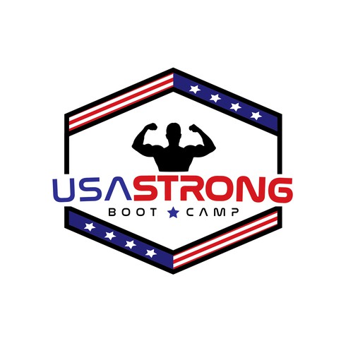 Patriotic Logo Concept for Fitness Company