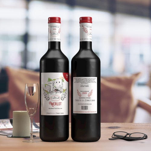 Merlot ( Red, white ) wine 